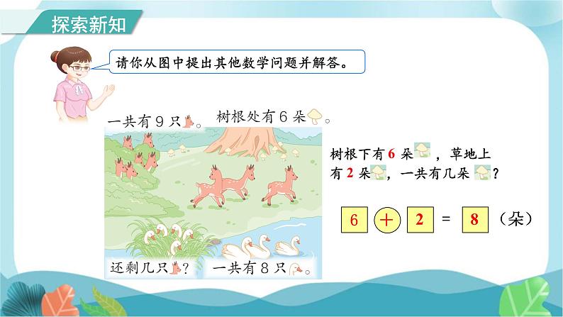 人教版（2024）数学一年级上册 第二单元 第9课时 8和9的加、减法的应用 课件第6页