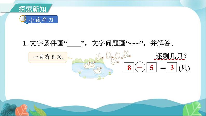 人教版（2024）数学一年级上册 第二单元 第9课时 8和9的加、减法的应用 课件第8页