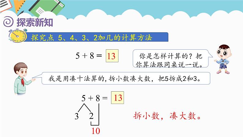 人教版（2024）数学一年级上册 第五单元 第4课时 5、4、3、2加几 课件第3页