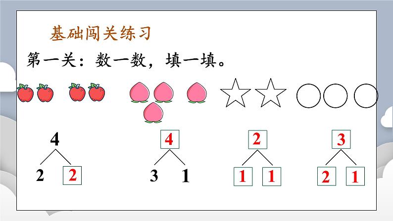 小学数学一年级上册【人教版】PPT上课课件 一 5以内数的认识和加、减法 1. 1~5的认识 第5课时 练一练03