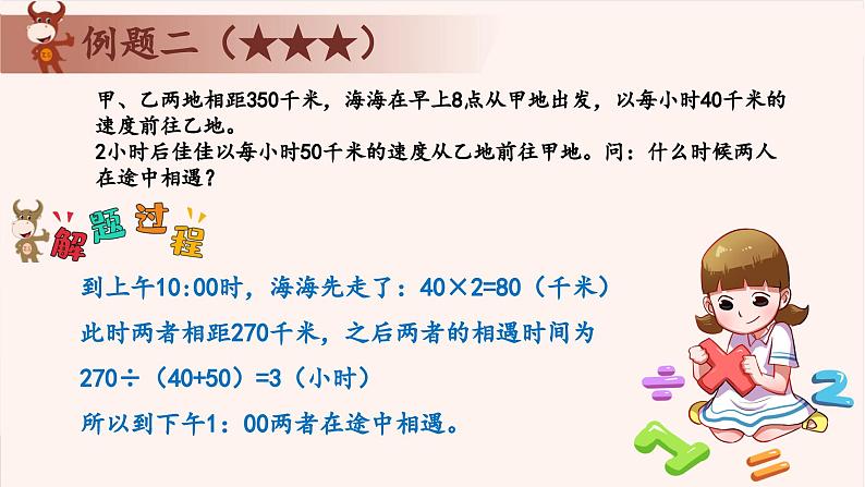 5、相遇和追及-2024-2025学年度小学四年级奥数 全套教学课件PPT  陕西人民教育出版社第5页