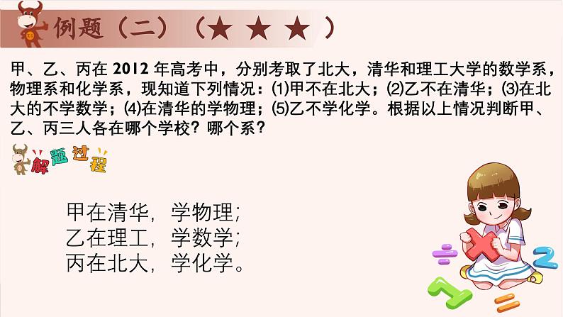 6、逻辑推理之列表法、假设法例-2024-2025学年度小学四年级奥数 全套教学课件PPT  陕西人民教育出版社07