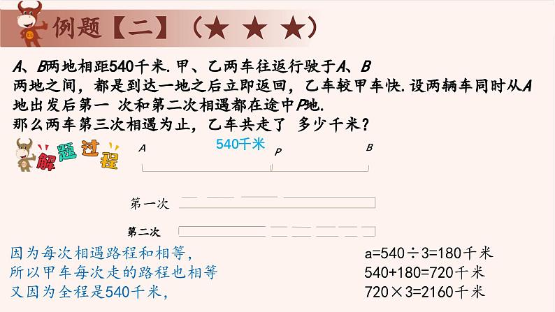 4、多次相遇与追及-2024-2025学年度小学五年级奥数 全套教学课件PPT  陕西人民教育出版社07