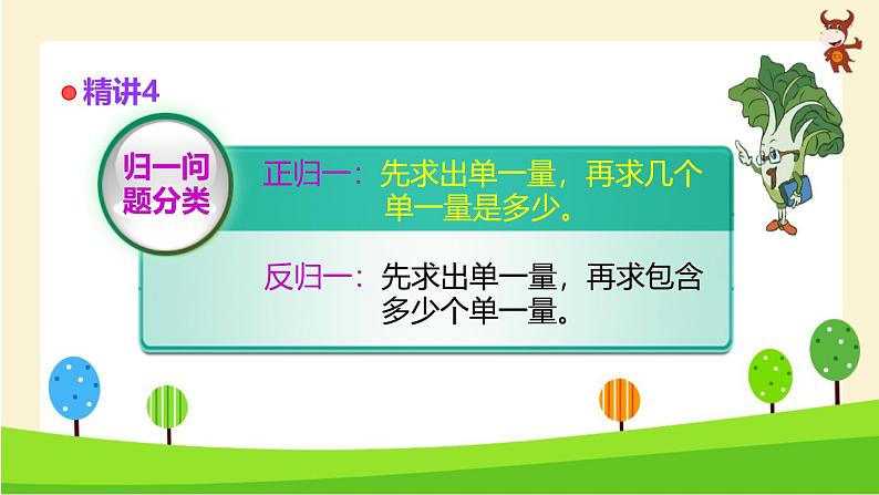 小学奥数全能解法及训练精讲-归一问题的特点-2024-2025学年度小学六年级奥数 全套教学课件PPT 陕西人民教育出版社第5页