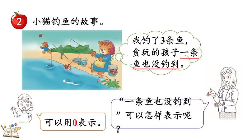 2024年冀教版新教材一年级数学上册1.3 0的认识和加减课件05