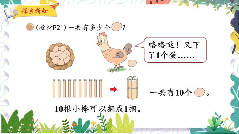 北师版（2024）数学一年级上册 第1单元 5 数鸡蛋 PPT课件07