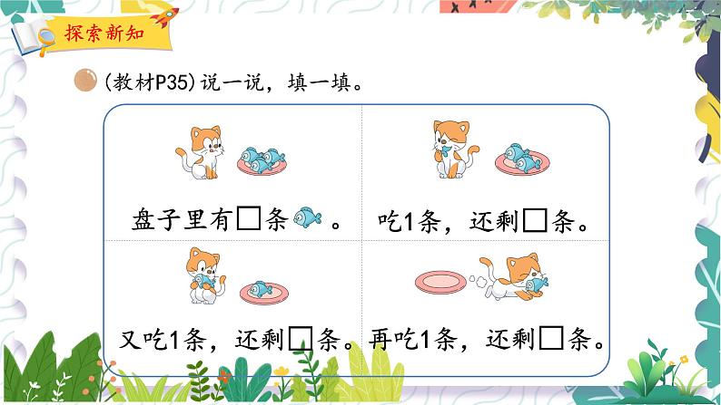 北师版（2024）数学一年级上册 第2单元 3 可爱的小猫 PPT课件04