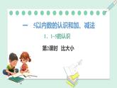 人教2024版数学一年级上册--1.1 1~5的认识 第2课时 比大小（课件）