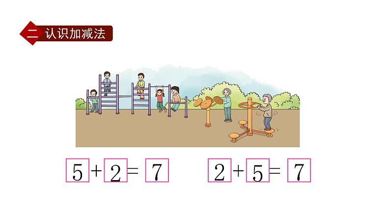 小学数学新西师版一年级上册第二单元 0~9的加减法《整理与复习》第1课时教学课件（2024秋）第7页