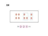 小学数学新西师版一年级上册第二单元 0~9的加减法《连加、连减与加减混合》第3课时教学课件（2024秋）