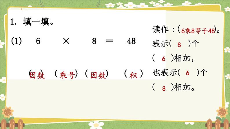 青岛版数学二年级上册 第8单元  过年---总复习课件第2页