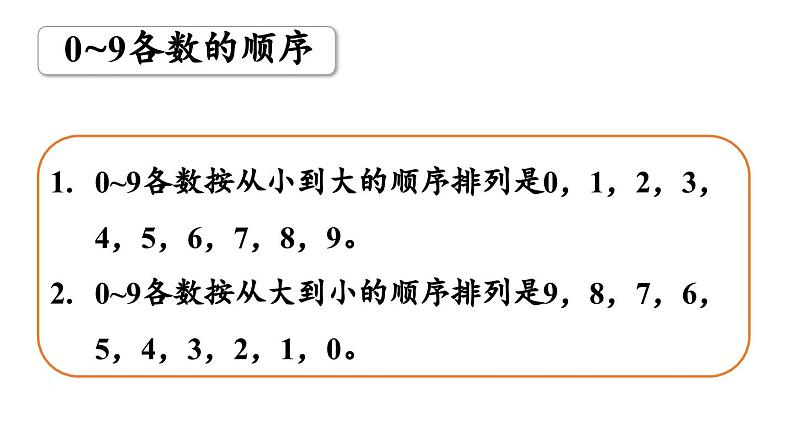 小学数学新西师版一年级上册第一单元认识0~9第8课时《整理与复习》教学课件（2024秋）第6页