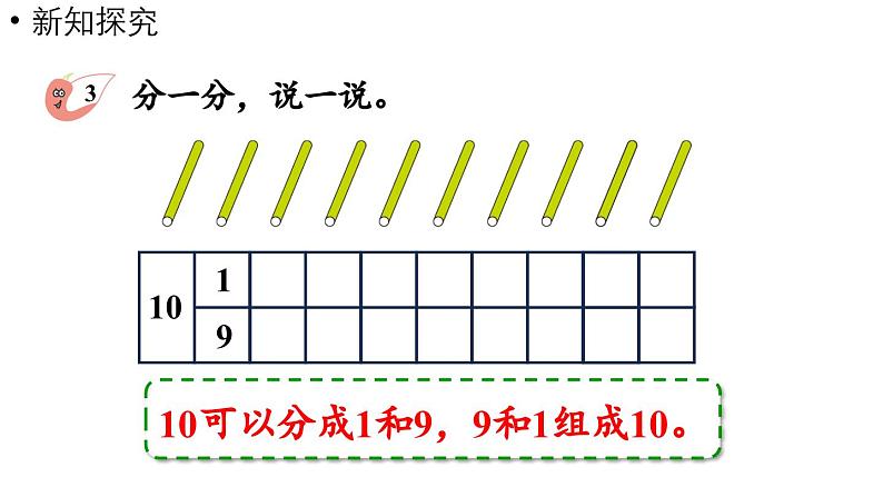 小学数学新西师版一年级上册第四单元10~20的认识第2课时《10的认识和加减法（2）》教学课件（2024秋）第5页