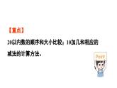 小学数学新西师版一年级上册第四单元10~20的认识第4课时《数的比较及10加几和相应的减法》教学课件（2024秋）