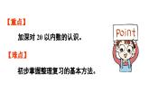 小学数学新人教版一年级上册第六单元复习与关联第1课时《20以内数的认识》教学课件（2024秋）
