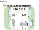 小学数学新人教版一年级上册第六单元复习与关联第1课时《20以内数的认识》教学课件（2024秋）