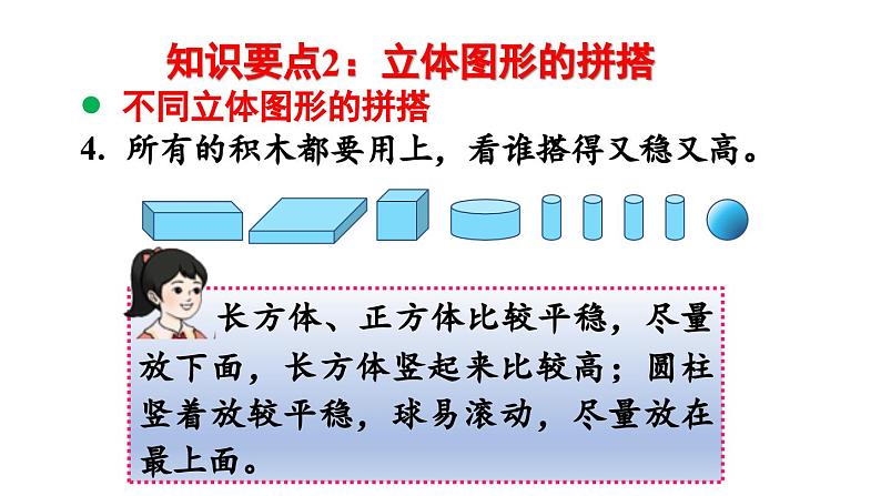 小学数学新人教版一年级上册第六单元复习与关联第4课时《图形的认识》教学课件（2024秋）07