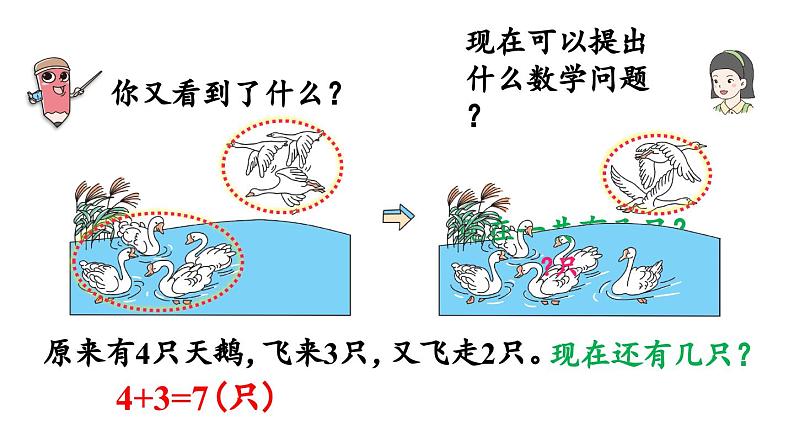 小学数学新人教版一年级上册第二单元10 的认识和加、减法第4课时《加、减混合 》教学课件（2024秋）第6页