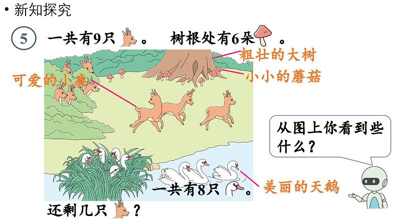 小学数学新人教版一年级上册第二单元6~9的加、减法第5课时《用8和9的加、减法解决问题  》教学课件（2024秋）第5页