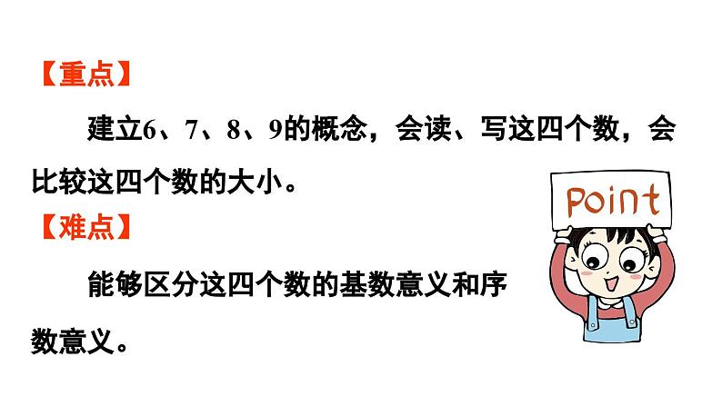 小学数学新人教版一年级上册第二单元6~9的认识第1课时《 6~9的认识》教学课件（2024秋）03