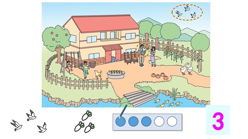 小学数学新人教版一年级上册第一单元1~5的认识第1课时《1~5的认识》教学课件（2024秋）第7页