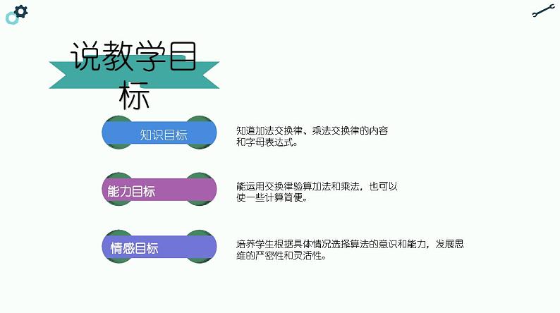 北师大版小学数学四年级上册第四单元《加法交换律和乘法交换律》说课PPT第6页