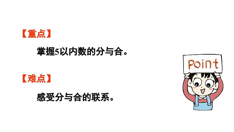 小学数学新人教版一年级上册第一单元1~5的认识第4课时《分与合》教学课件（2024秋）03