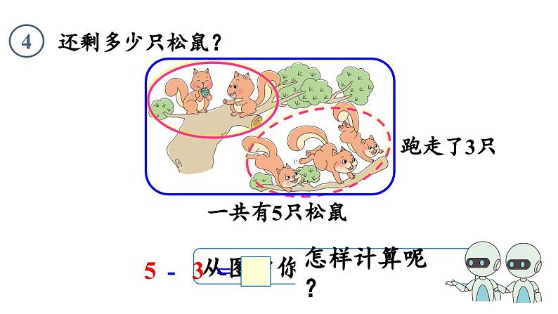 小学数学新人教版一年级上册第一单元 1~5的加、减法第2课时《减法》教学课件（2024秋）08