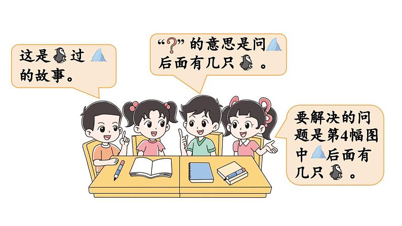 小学数学新北师大版一年级上册第四单元10以内数加与减第7课时《可爱的企鹅》教学课件（2024秋）206