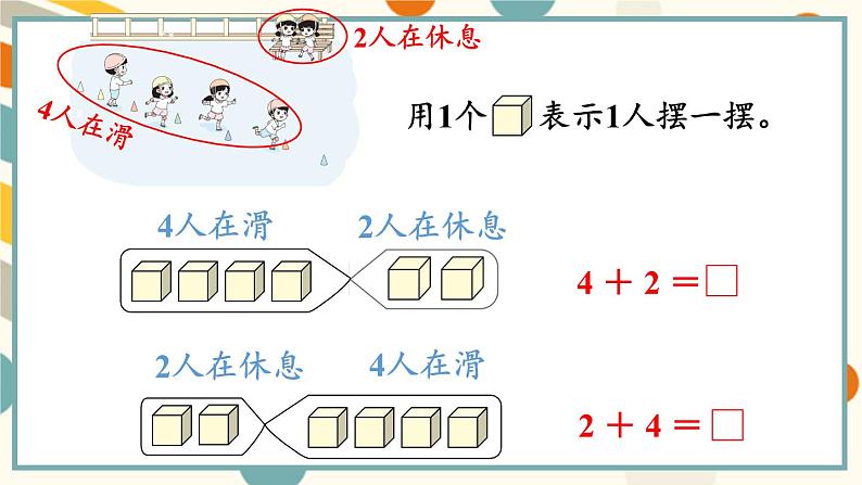 苏教版（2024)数学一年级上册 第2单元 第2课时  得数是6~9的加法 PPT课件第4页