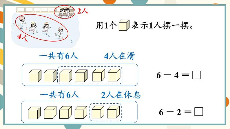 苏教版（2024)数学一年级上册 第2单元 第3课时   6～9减几的减法 PPT课件第5页