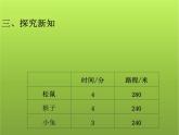 北师大版小学数学四年级上册《路程、时间与速度》课件公开课示范课优质课精品、经典、完美)