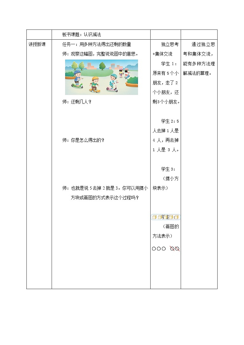 【新教材新课标】苏教版数学一上1.7《认识减法》（课件+教案+大单元教学设计）02