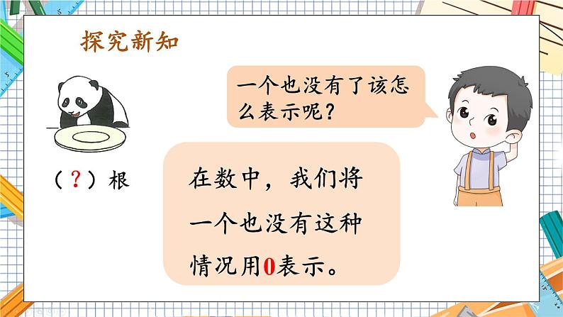 小学数学一年级上册【人教版】PPT上课课件 一 5以内数的认识和加、减法 3. 0的认识和加、减法第3页