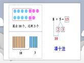 小学数学一年级上册【人教版】PPT上课课件 五 20以内的进位加法 第3课时 8、7、6加几（1）