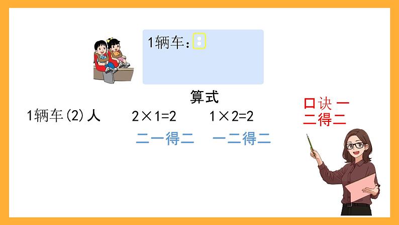 北京版数学二上《2的乘法口诀》课件第5页