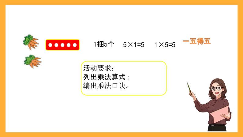 北京版数学二上《5的乘法口诀》课件第8页