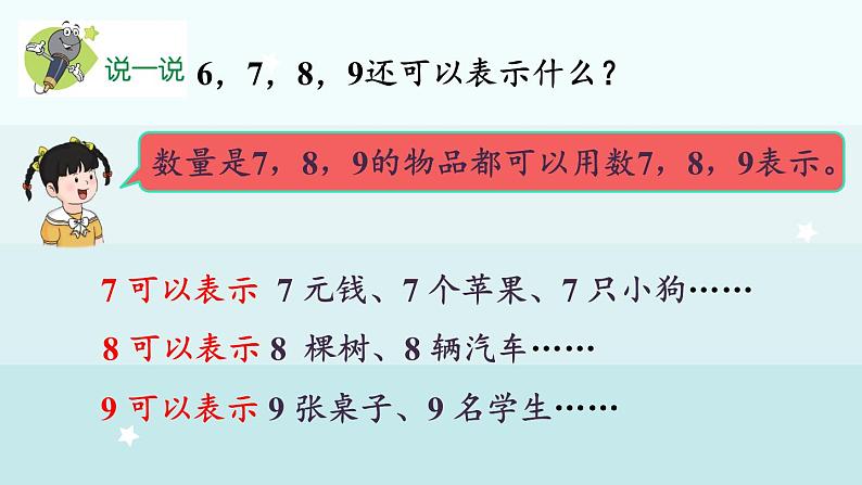 1.1.3  6-9各数的认识和书写（课件）-2024-2025学年一年级上册数学冀教版（2024）第6页