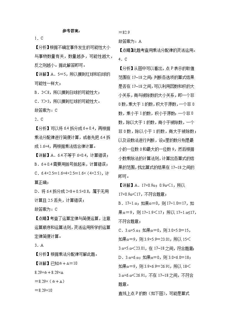 第1～4单元期中培优高频易错押题卷（试题）-2024-2025学年五年级上册数学人教版第3页