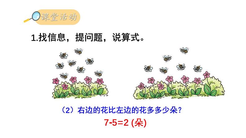 小学数学新西师版一年级上册第五单元20以内的进位加法第五课时《解决问题》教学课件2（2024秋）第5页