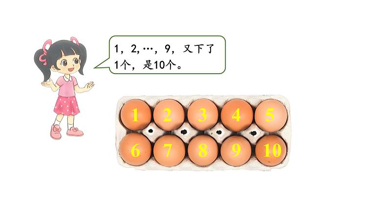 小学数学新北师大版一年级上册第一单元第六课时《数鸡蛋》教学课件3（2024秋）第3页