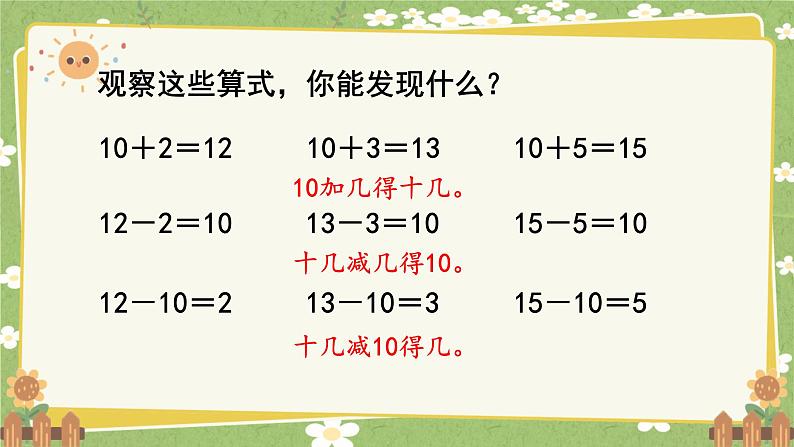 人教版（2024）数学一年级上册 第四单元 11~20的认识-第四课时  简单加、减法课件第6页