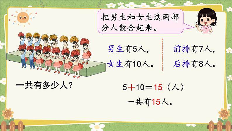 人教版（2024）数学一年级上册 第五单元 20以内的进位加法-第五课时  解决问题（1）课件第4页