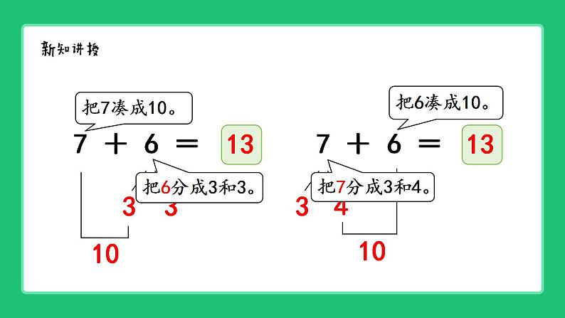 人教版2024一上数学《8、7、6加几  加法的计算方法》精品课件第7页