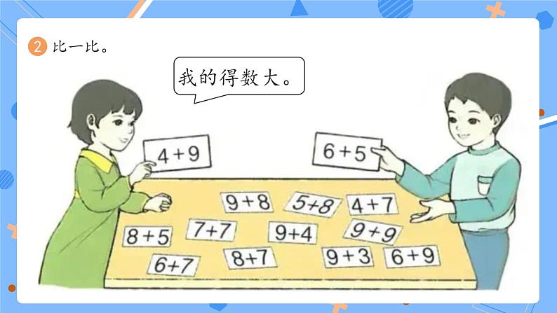 人教版2024一上数学 20以内进位加法《P101-P102练一练》习题课件第3页