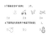 小学数学新北师大版一年级上册第三单元《整理与分类》综合训练课件6（2024秋）