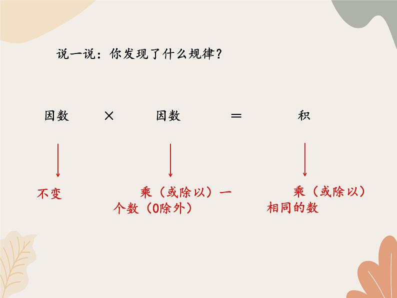 青岛版（六三制）数学四年级上册三 保护大天鹅—三位数乘两位数-积的变化规律_课件第5页