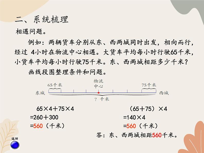 青岛版（六三制）数学四年级上册六 快捷的物流运输——解决问题 复习课件第5页