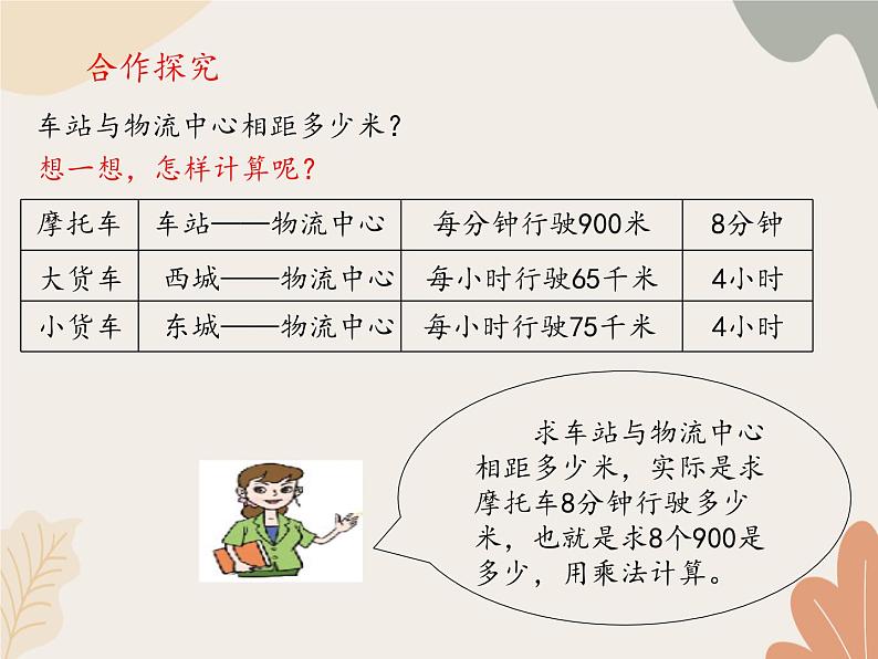 青岛版（六三制）数学四年级上册六 快捷的物流运输——解决问题_课件03