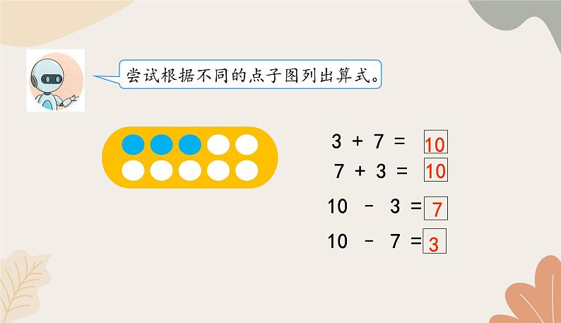 人教版（2024秋）数学一年级上册 第二单元 6~10的认识和加、减法课时二  10的加、减法课件第5页